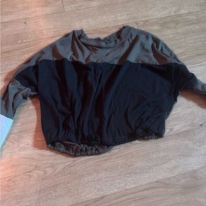 Women long sleeve crop top long sleeve